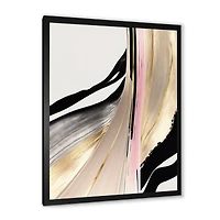 Minimalism Pink And Gold Cubic Fusion VII Wall Art