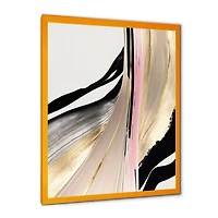 Minimalism Pink And Gold Cubic Fusion VII Wall Art