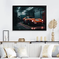 Orange Exotic Car Photography Wall Art