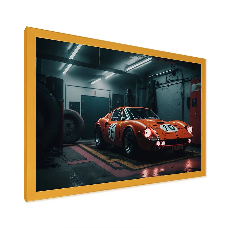 Orange Exotic Car Photography Wall Art