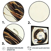 Gold Glamour Circle 1 Wall Art