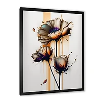 Daisy Flower On Abstract Fusion I Wall Art