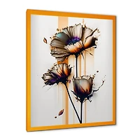 Daisy Flower On Abstract Fusion I Wall Art