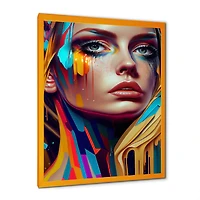 Vibrant Creative Woman Portrait VI Wall Art
