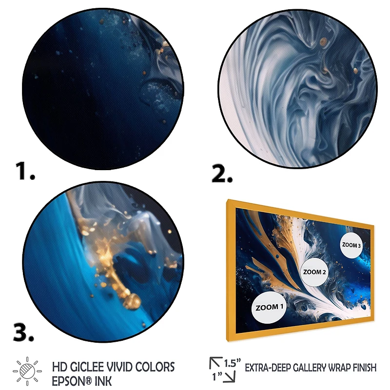 Ice Paint Splash VI Wall Art