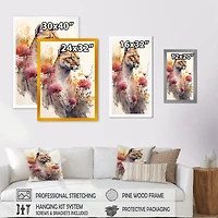 Cute Puma Floral Art Wall