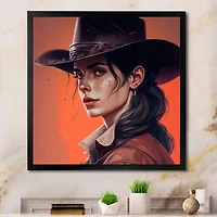 Western Cow Girl Wall Art