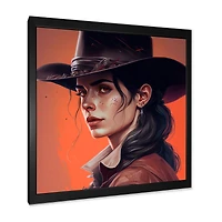 Western Cow Girl Wall Art