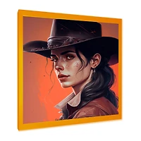 Western Cow Girl Wall Art