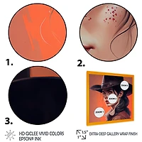 Western Cow Girl Wall Art