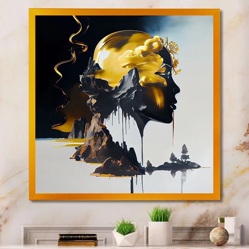 Double Explosure Of Man Dream Wall Art