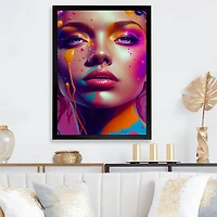 Liquid Ink Woman Portrait I Wall Art