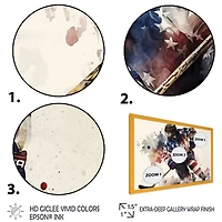 Usa Hockey Player Action Wall Art