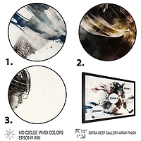 Usa Hockey Player Action VI Wall Art