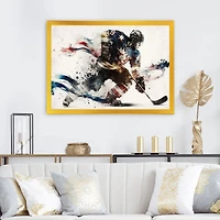 Usa Hockey Player Action VI Wall Art