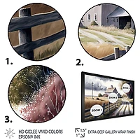 Calm Red Barn Spring VII Wall Art