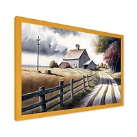 Calm Red Barn Spring VII Wall Art