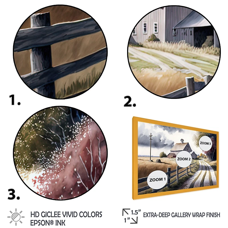 Calm Red Barn Spring VII Wall Art