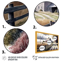 Calm Red Barn Spring VII Wall Art