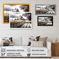 Calm Red Barn Spring VII Wall Art