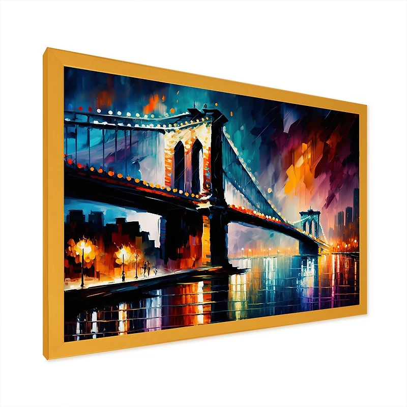 Colorful Brooklyn Bridge Wall Art