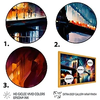 Colorful Brooklyn Bridge Wall Art