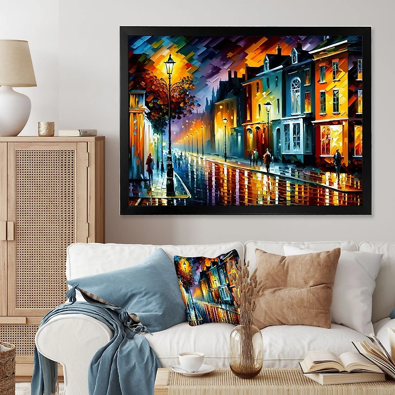 Colorful City Vibrant Radiant Wall Art