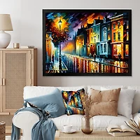 Colorful City Vibrant Radiant Wall Art
