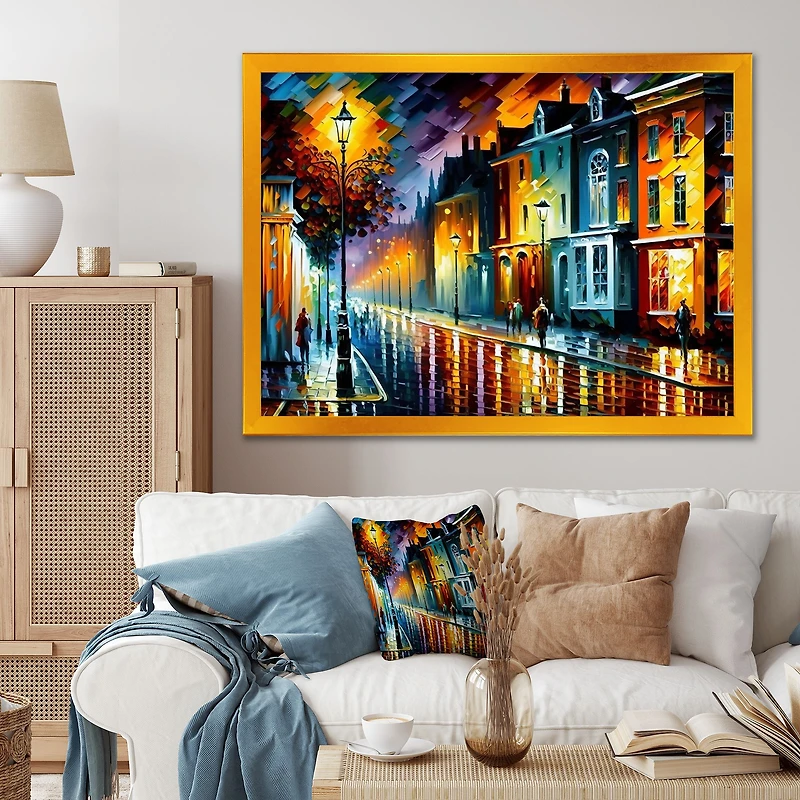 Colorful City Vibrant Radiant Wall Art