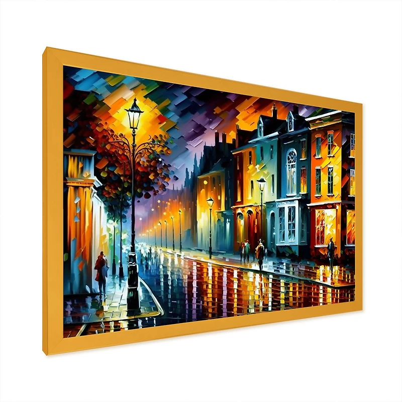 Colorful City Vibrant Radiant Wall Art