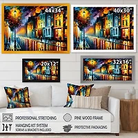 Colorful City Vibrant Radiant Wall Art