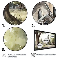 Monochome Yellow And Grey Farm Wall Art