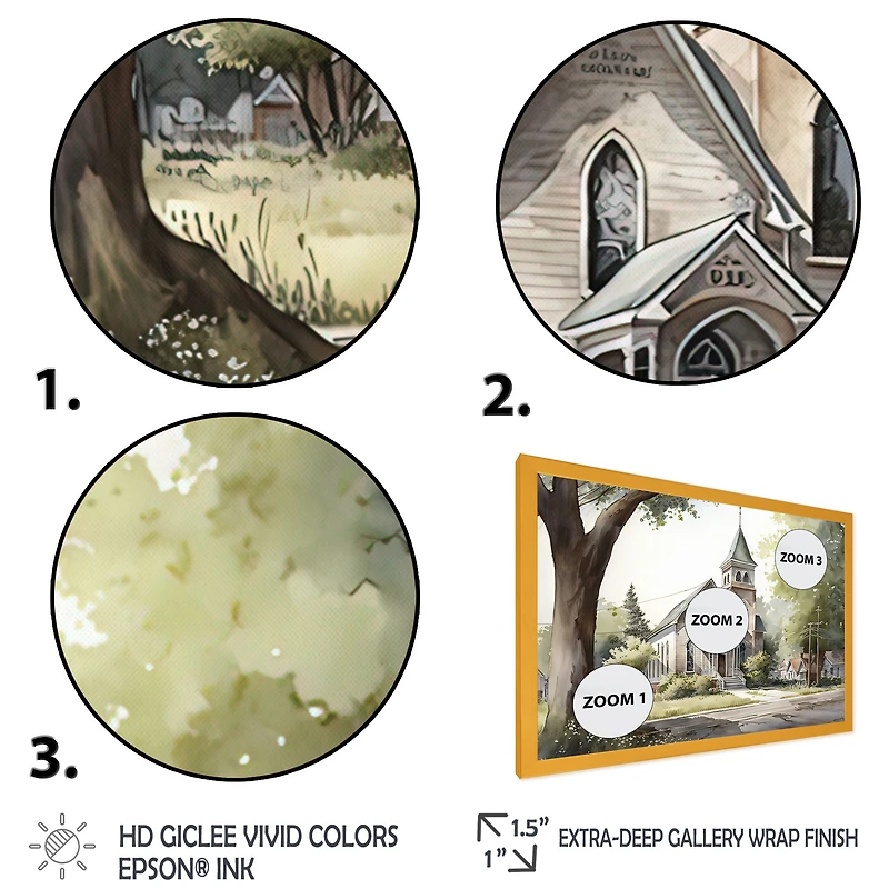 Monochome Yellow And Grey Farm Wall Art