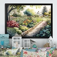Fresh Garden At The Cottage Wall Art