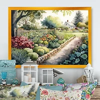 Fresh Garden At The Cottage Wall Art