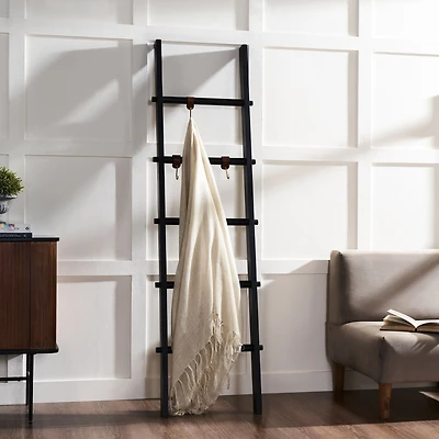 Mareva Decorative Ladder For Throws with Accent Hooks