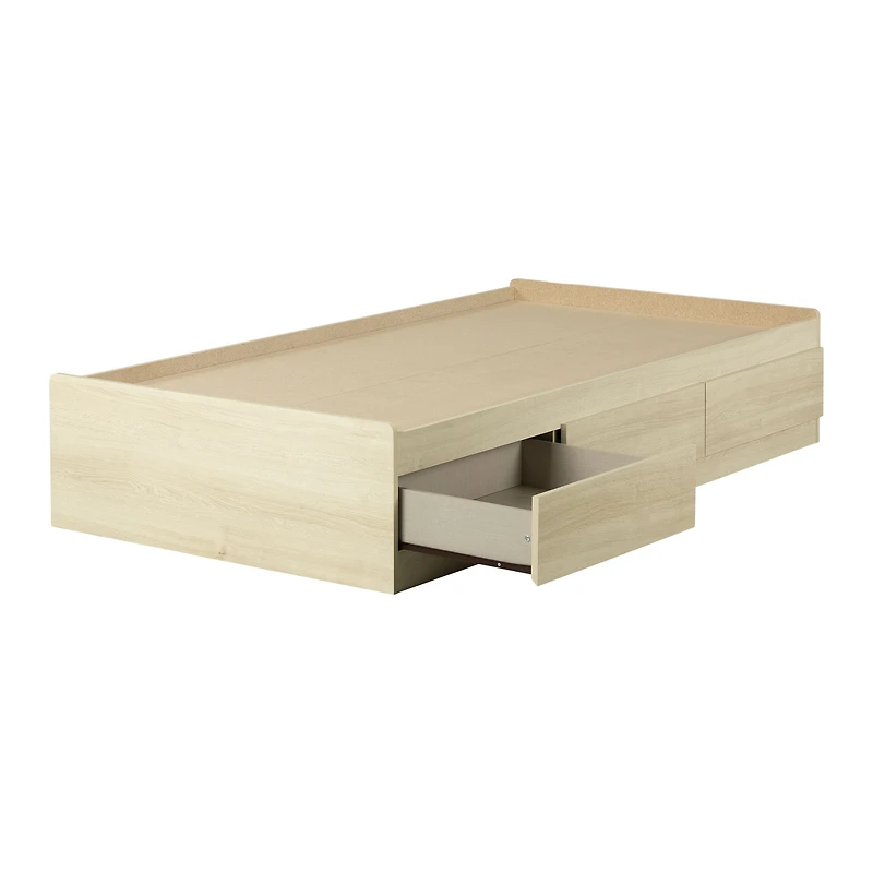 Nico Twin 3-Drawer Mates Bed Bleached Oak