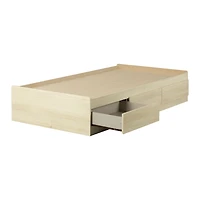 Nico Twin 3-Drawer Mates Bed Bleached Oak