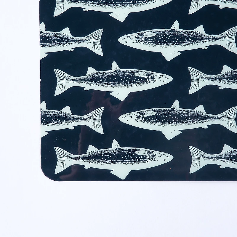 Fish Print Placemat - Blue
