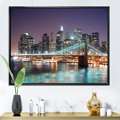 New York City Manhattan Skyscrapers  Wall Art