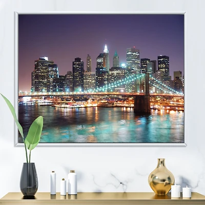 New York City Manhattan Skyscrapers  Wall Art