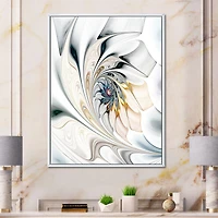 White Stained Glass  Wall Art Canvas