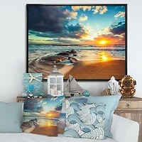 Beautiful Cloudscape over the Sea Canvas Art Print