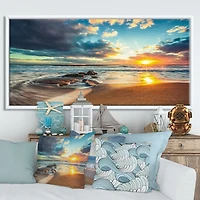 Beautiful Cloudscape over the Sea Canvas Art Print