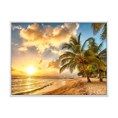 Gorgeous Beach of Island Barbados  Canvas Wall Art Print