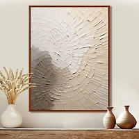 Art abstrait doux « Graceful Beige Minimalism »