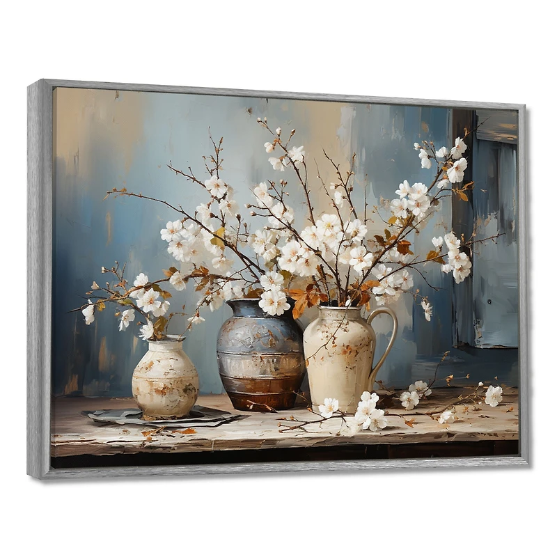 Still Life With Pottery and Flowers – Classic Modern Blend