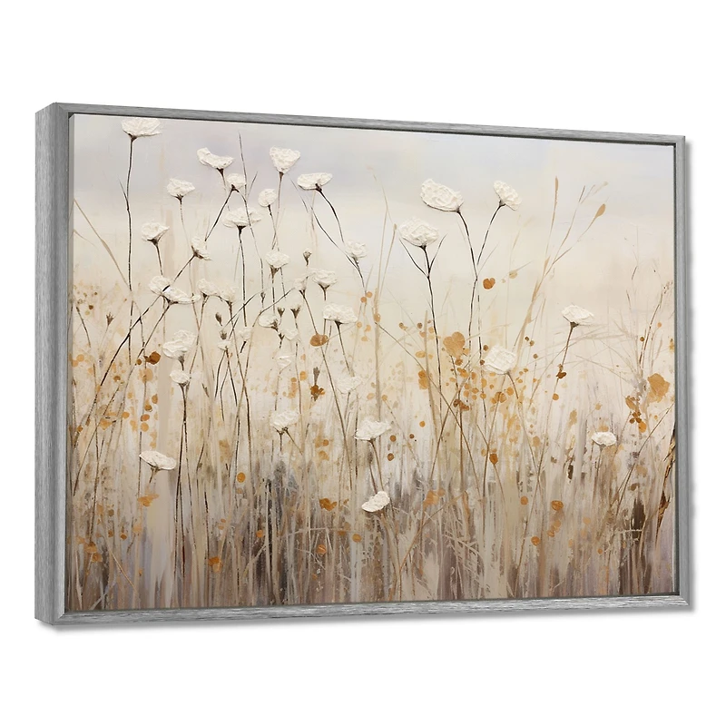 Œuvre florale neutre « Beige Wildflower Fantasy »