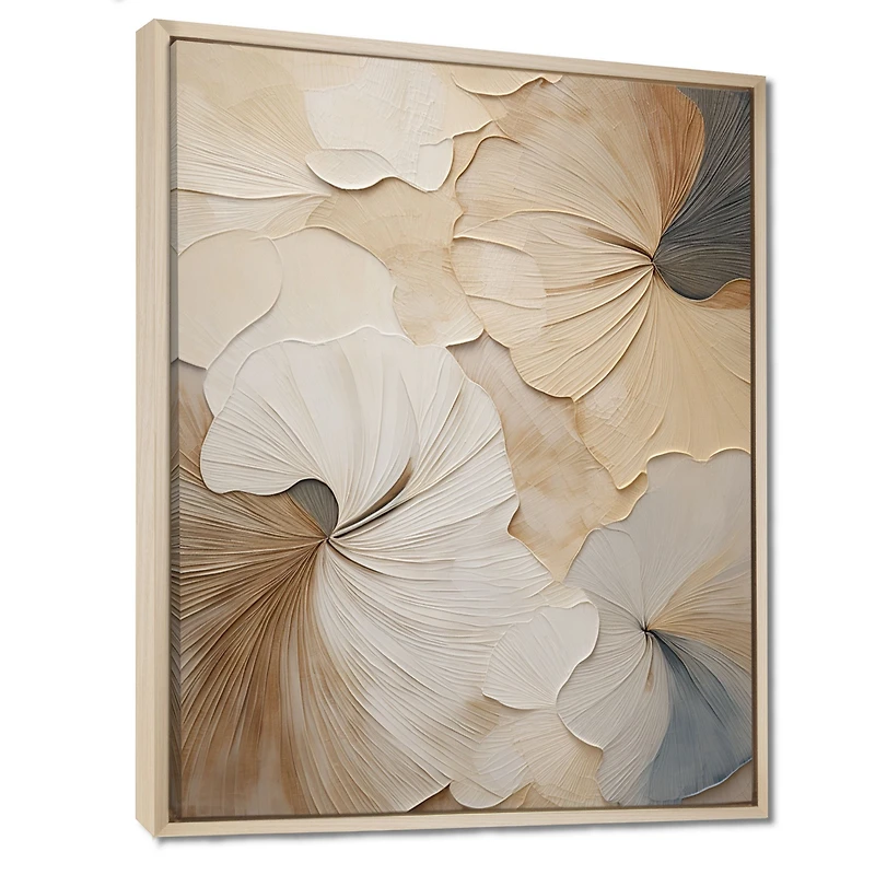 Elegance in Bloom – Beige Minimalist Floral Design