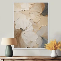 Elegance in Bloom – Beige Minimalist Floral Design